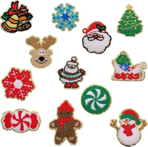 الكي على هالوين شبح اليقطين القلعة منشفة التطريز بقع عيد الميلاد سانتا كلوز زين لخياطة على الملابس DIY بريق حافة جان حذاء قبعة حقيبة (نمط 3 (الوحش الصغير)) in Kuwait