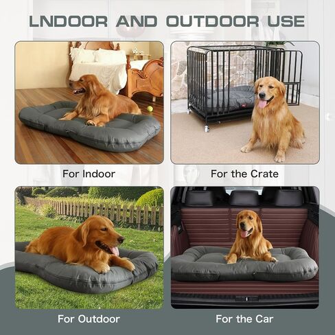safbuyoon Dog Bed, Dog Crate Mat, Pet Bed Mat for Lage Dog, Non-Slip, Washable, Warm and Soft PP motton Pet Mat for Indoor, Crate, Travel (Large) in Saudi Arabia