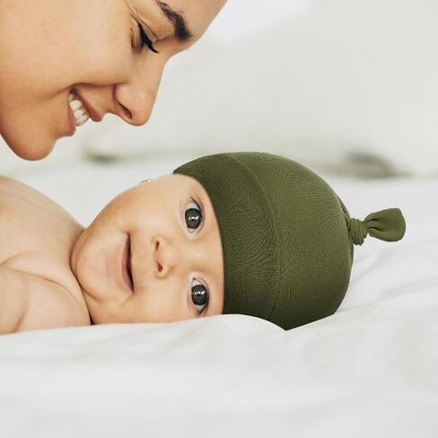 Durio 8 Pack Newborn Baby Hats Set Unisex Baby Beanie for Boy Girl Hats Soft Cotton Infant Beanie Newborn Hats for Baby Girls in Kuwait