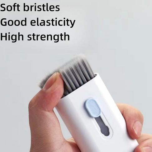 LEJIAWA Keyboard Earphone Cleaner, Kit for Earphone, Keyboard, Laptop, Phone, 7 in 1 Electronic Kit, Electronic Cleaning Kit with Retractable Big Brush, Portable, Screen Cleaner Sprayer, Pc Monitor in Saudi Arabia