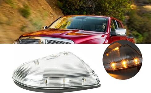 LAUBDGIE مرآة بدوره إشارة ضوء عدسة واضحة متوافقة مع 2009-2018 دودج رام 1500 2500 استبدال كلاسيكي لجانب الركاب 68064948AA in Kuwait