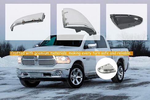 LAUBDGIE مرآة بدوره إشارة ضوء عدسة واضحة متوافقة مع 2009-2018 دودج رام 1500 2500 استبدال كلاسيكي لجانب الركاب 68064948AA in Kuwait