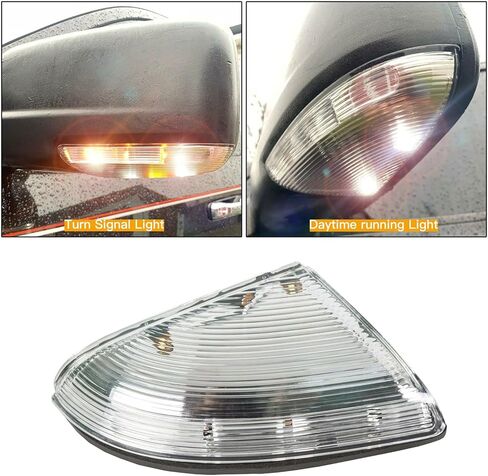 LAUBDGIE مرآة بدوره إشارة ضوء عدسة واضحة متوافقة مع 2009-2018 دودج رام 1500 2500 استبدال كلاسيكي لجانب الركاب 68064948AA in Kuwait