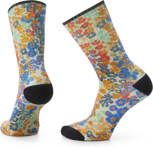 Smartwool Athletic Meadow Print Crew Socks Fore Men and Women in Saudi Arabia