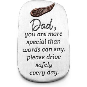 Male Gift Metal Car Visor Clip Drive Safe Auto Visor Clips Guardian Angel Inspirational Gifts 2 inches for Fathers Day Men Birthday car(Grandson) in Kuwait