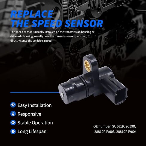 HiSport Automatic Transmission Input Shaft Speed Sensor Compatible with Honda Accord 1998-2002 Civic 2002-2005 Odyssey 1998 Cr-v 1997-2001 Replaces SU5619 SC598 28810P4V003 28810P4V004 in Saudi Arabia