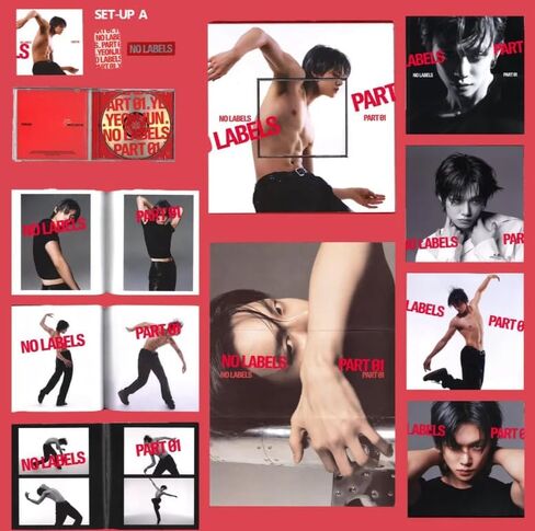 YEONJUN NO LABELS: PART 01 1st Mini Album [SET-UP A Ver] Photobook + CD + Photocard + Jewel Case + Postcard (Talk to You) TXT in Saudi Arabia
