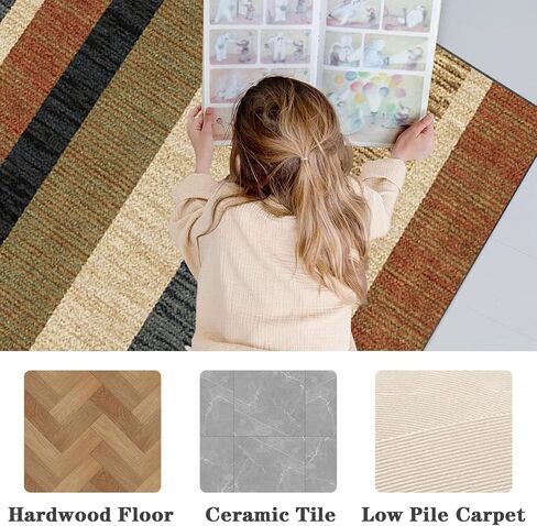 Hardwood Floor Office Chair Mat 130x150cm Multi Purpose Floor Protector for Computer Gaming Rolling Chair Anti Slip Scratch Resistant Low Pile Carpet Mat in Saudi Arabia