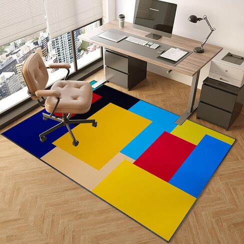 Desk Chair Mat for Carpet and Hardwood Floor 80 x 120 cm Non Slip Protector Mat for Office Chair Gaming Room Floor Mat Home Office Essential in Saudi Arabia