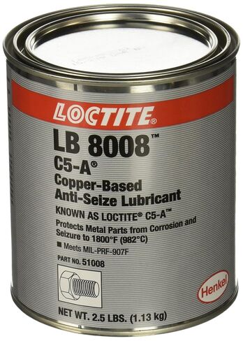 لوكتايت 51008 نحاس LB 8008 C5-A زيت تشحيم مضاد للالتصاق، -20 درجة فهرنهايت تصنيف درجة حرارة منخفضة إلى 1800 درجة فهرنهايت تصنيف درجة الحرارة العليا، 2.5 رطل. in Kuwait