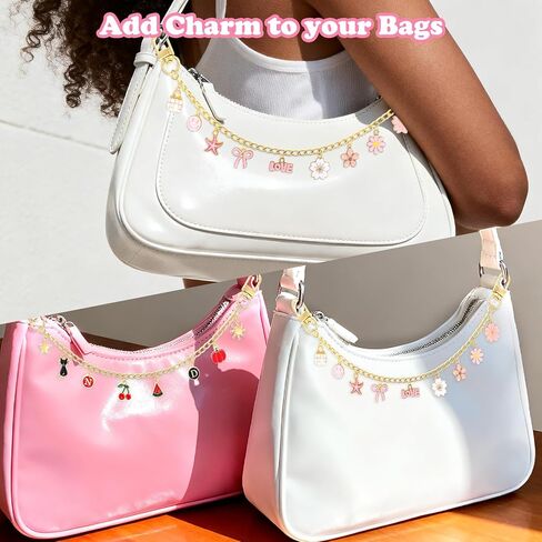 طقم صنع سلسلة مفاتيح ملمع الشفاه الساحرة 328 قطعة، لوازم سلسلة المفاتيح DIY مع 128 قطعة سحرية، 20 مشبكًا، حلقات القفز، سلسلة، زرادية مجوهرات، ثقب ثقب، طقم حلية للحقيبة، طقم صنع المجوهرات لصناعة سلاسل المفاتيح in Kuwait