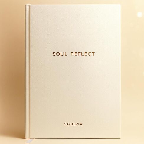 Soul Reflect Guided Journal - 180 Undated Prompts for Mindfulness, Self Love, Gratitude, Healing, Growth & Self Discovery | A5 Vegan Leather Hardcover, 100gsm Thick Paper | Self Care Gift for Women & Men in Saudi Arabia