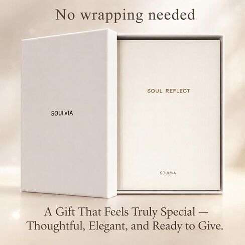 Soul Reflect Guided Journal - 180 Undated Prompts for Mindfulness, Self Love, Gratitude, Healing, Growth & Self Discovery | A5 Vegan Leather Hardcover, 100gsm Thick Paper | Self Care Gift for Women & Men in Saudi Arabia