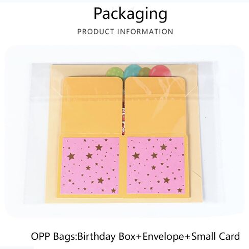 Birthday Card Pop Up Card 3D Gift & Cake Greeting Card, Perfect for Family and Friends, Handmade Foldable Celebration Card, Comes With 1 Envelope and Greeting Card in Saudi Arabia
