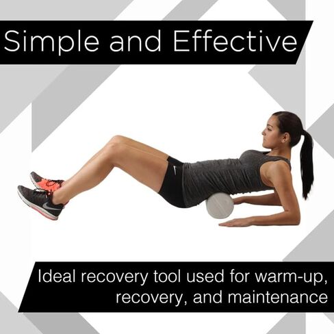 THERABAND Foam Roller, 36" Long High Density Pro Foam Roller Tool for Post-Workout Recovery & Pre-Workout Warm-Up, Roll Out Muscle Soreness, 6" Diameter, White in Saudi Arabia