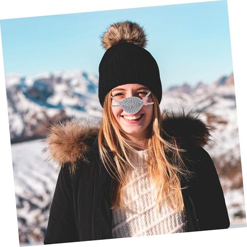 POPETPOP Warm Nose Cover Cozy Crochet Mitten for Cold Weather Skiing Nose Guard Soft Protection for Outdoor Activities in Saudi Arabia