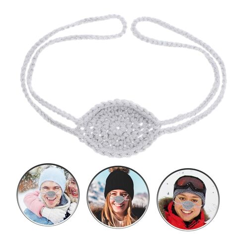POPETPOP Warm Nose Cover Cozy Crochet Mitten for Cold Weather Skiing Nose Guard Soft Protection for Outdoor Activities in Saudi Arabia