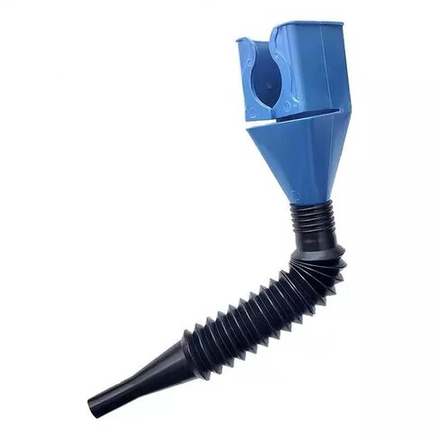 Flexible Plastic Gas Funnel with Hose, Portable Oil Filling Tool for Cars and Motorcycles, Snap-On Adjustable Spout, Multi-Purpose Use, Red in Saudi Arabia