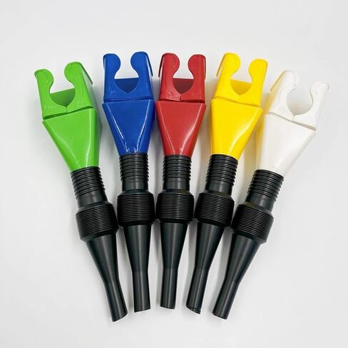 Flexible Plastic Gas Funnel with Hose, Portable Oil Filling Tool for Cars and Motorcycles, Snap-On Adjustable Spout, Multi-Purpose Use, Red in Saudi Arabia