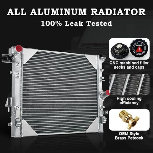 Aluminum Radiator Replacement for 2007-2018 Jeep Wrangler JK JKU 3.6L 3.8L,2007-2018 Unlimited Sahara Unlimited Rubicon Jeep Replacement Engine Radiators in Saudi Arabia