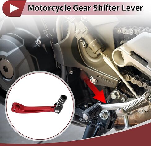 للطي معدات الدرجات النارية شيفتر رافعة لهوندا CRF150F 2003-2017 دواسة رافعة تحول الذراع أحمر أسود فضي لهجة in Kuwait