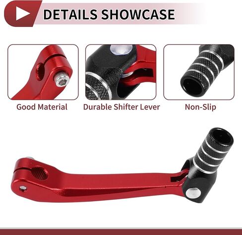 للطي معدات الدرجات النارية شيفتر رافعة لهوندا CRF150F 2003-2017 دواسة رافعة تحول الذراع أحمر أسود فضي لهجة in Kuwait