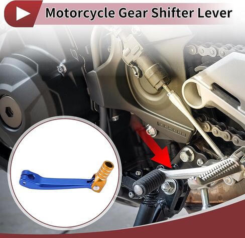 للطي معدات الدرجات النارية شيفتر رافعة لهوندا CRF150F 2003-2017 دواسة رافعة تحول الذراع أحمر أسود فضي لهجة in Kuwait