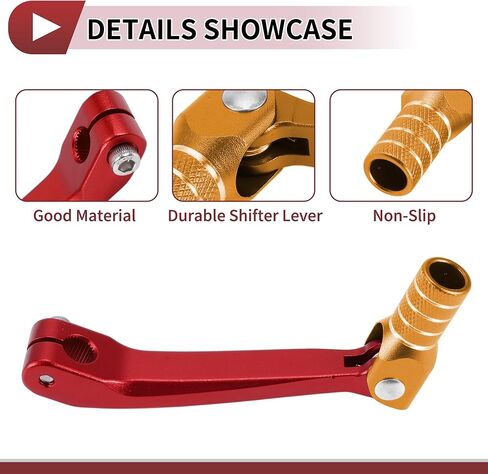 للطي معدات الدرجات النارية شيفتر رافعة لهوندا CRF150F 2003-2017 دواسة رافعة تحول الذراع أحمر أسود فضي لهجة in Kuwait