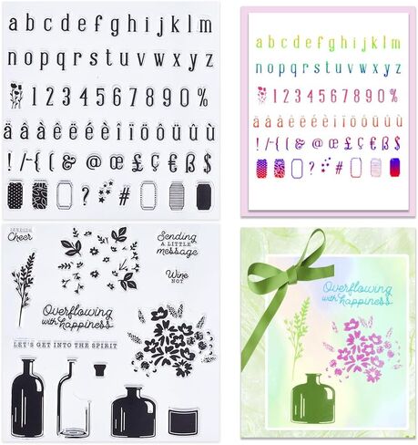 CRASPIRE Musical Note Clear Stamps Background Reusable Postmark Transparent Silicone Stamp Seals for Journaling Card Making Decor DIY Scrapbooking Supplies Album Decoration in Saudi Arabia
