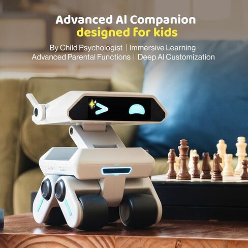 AI Robot Companion, Smart Robot Friend Powered by ChatGPT, Customized Personality, Real-Time Interactive Kids Toys, Emotion-Aware, Recognize Vision Voice Scene, Interruptible Talk, Long Memory in Saudi Arabia