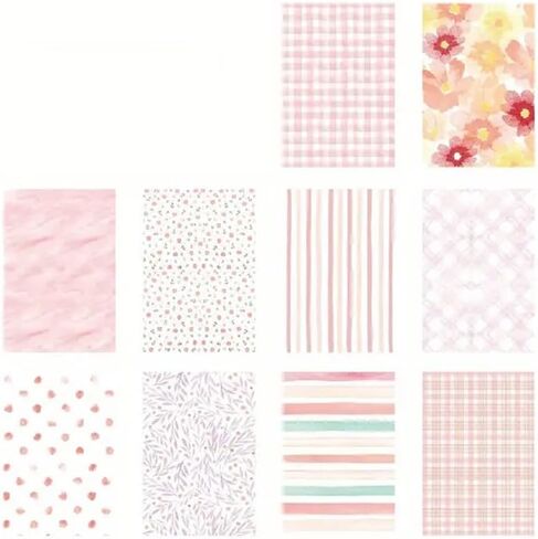 50 ورقة/1 وسادة من ورق قصاصات الأزهار والهندسية العتيقة - لمسة نهائية غير لامعة، لوازم يوميات جمالية للحرف اليدوية والديكور، لوازم يوميات الحرف اليدوية in Saudi Arabia