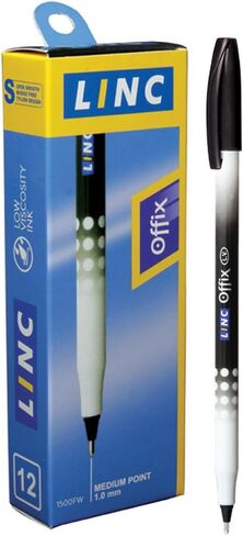 Linc Offix Smooth Ball Point Pen, 1.00mm Tip, 50-Count, Blue in Saudi Arabia