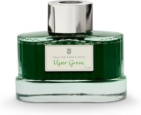 Graf von Faber-Castell 141017 Faber-Castell Bottle Ink, Guilloche, Earl Collection, Viper Green, 2.5 fl oz (75 ml) in Saudi Arabia
