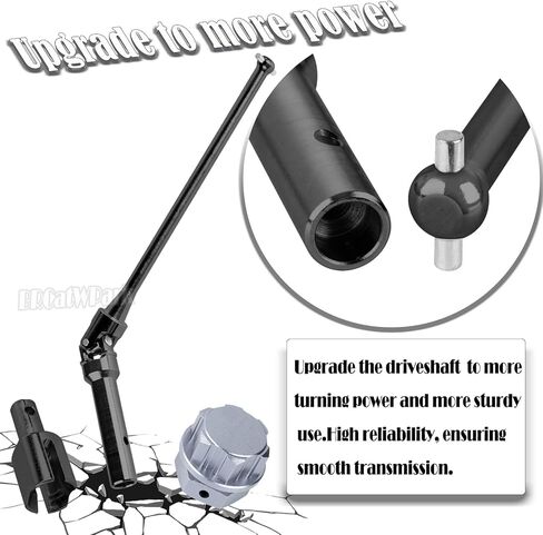 RC Drive Shaft Axles & Diff Outdrive Upgrades Part for 1/5 KRATON 8S BLX/Outcast 8S BLX,4PCS Front Rear CVD Driveshaft w/Wheel Hex Nuts Hop Ups,Black & Titanium in Saudi Arabia
