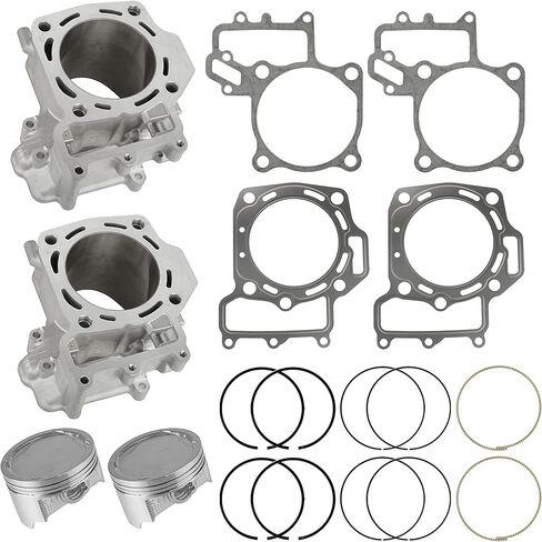 Caltric Front Rear Cylinder Piston Ring Compatible with Kawasaki Teryx 750 KRF750 4X4 2012 2013 / Brute Force 750 KVF750 2012-2014 85mm in Saudi Arabia