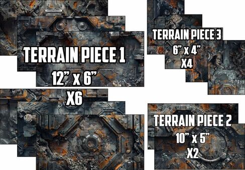 سجادات التضاريس المصنوعة من النيوبرين لبطولة 40K - الفصل المعتمد لعام 2025 (خرق) in Kuwait