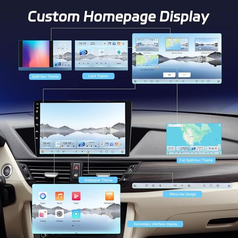 راديو سيارة Android 13 لسيارة BMW X1 E84 2009-2015 - [2+64G] شاشة لمس عالية الدقة 10.1 بوصة EQ BMW Audio - تشغيل لاسلكي وAndroid Auto، وصلة مرآة، نظام تحديد المواقع العالمي، واي فاي، بلوتوث، SWC + كاميرا احتياطية AHD + Canbus in Saudi Arabia