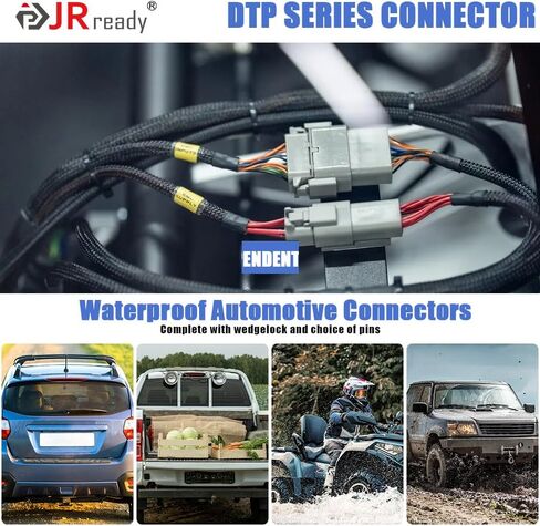 مجموعة موصلات JRready ST6337 Deutsch DTP 2 4 Pin، 12-14AWG مقاس اتصالات مختومة 12(25 A) مع أداة تجعيد ألمانية (ACT-LY-12DTP)، طقم موصل سيارات Deutsch DTP 2pin 4pin مقاوم للماء 212 قطعة in Saudi Arabia