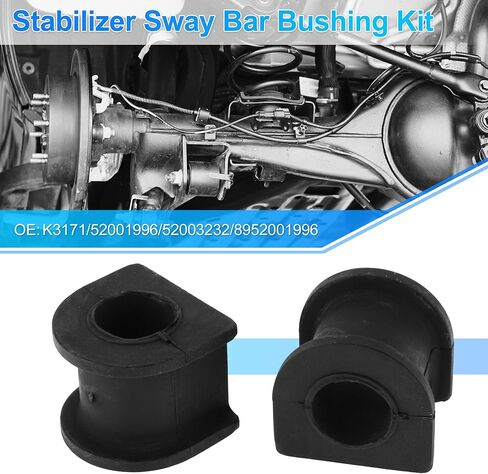 No.K3171/52001996/52003232 Front Left Front Right Stabilizer Sway Bar Bushing Kit for Dodge Dakota 1991-1996 Rubber Suspension Kit Black 2 Pcs in Saudi Arabia