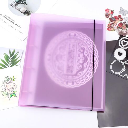 CYFUN DESIGN A5 6 Ring Binder Coveder مع زر الإغلاق المفاجئ، غطاء كتاب تخزين لصفحات مخطط 6 فتحات، إعادة ملء غلاف كتاب تخزين القالب in Saudi Arabia