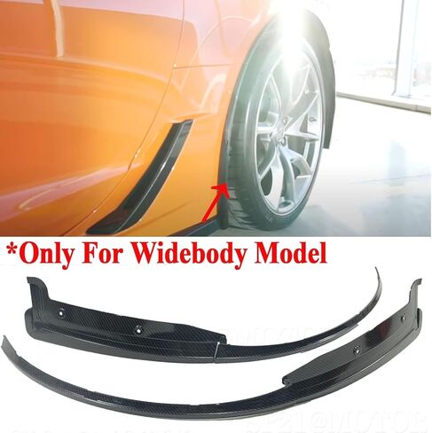 Rear Wheel Trim for Chevrolet Corvette C7 Grand Sport/Z06/ZR1 2014-2019 XL Extended Style Rear Side Fender Flare Extension Mud Guard Pair Glossy Black in Saudi Arabia