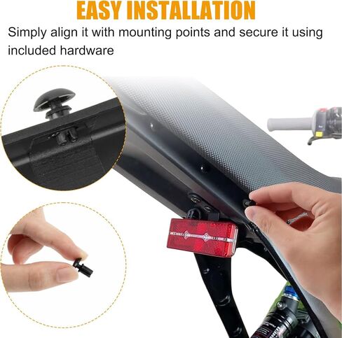 PSLER Rear Mudguards Inner Plate - Extended Back Mudguard, Compatible with Light Bee X/S Segway X160/X260 Dirt Bike, PP Plastic Durable Electric Dirt Bike Mud Guard Accessory, Matte Black in Saudi Arabia