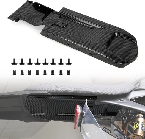 PSLER Rear Mudguards Inner Plate - Extended Back Mudguard, Compatible with Light Bee X/S Segway X160/X260 Dirt Bike, PP Plastic Durable Electric Dirt Bike Mud Guard Accessory, Matte Black in Saudi Arabia