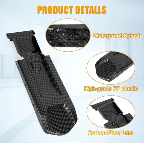 PSLER Rear Mudguards Inner Plate - Extended Back Mudguard, Compatible with Light Bee X/S Segway X160/X260 Dirt Bike, PP Plastic Durable Electric Dirt Bike Mud Guard Accessory, Matte Black in Saudi Arabia