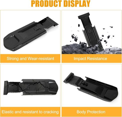 PSLER Rear Mudguards Inner Plate - Extended Back Mudguard, Compatible with Light Bee X/S Segway X160/X260 Dirt Bike, PP Plastic Durable Electric Dirt Bike Mud Guard Accessory, Matte Black in Saudi Arabia