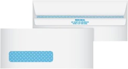 Quality Park #10, Redi-Seal Security Tint Business Envelopes, Self-Seal, 24-lb, White, 500/Box (11218) in Saudi Arabia