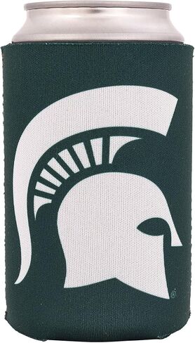 Michigan State University Can Insulator Beverage Cooler 4 Pack Foam Beverage Holder Spartans MSU (4 Pack Can) in Saudi Arabia