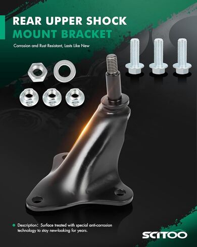 SCITOO Shock Mount 1980-1996 for ford Bronco 1980-1983 for ford F100 1980-1996 for F150 1997 for F250 Hd 1980-1997 for ford F250 F350 Rear Upper Position Shock Mount Replaces 924407 in Saudi Arabia