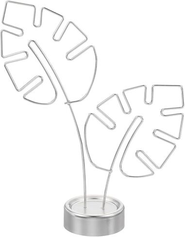 PATIKIL Monstera Memo Clip, Table Card Holder Message Note Cards Display Photo Display Stand for Memo Paper Photo Wedding Desk Office Home Store Supplies, Pink in Saudi Arabia