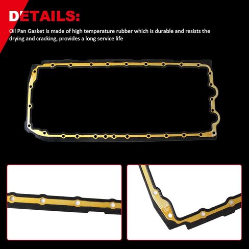 Oil Pan Gasket for BMW 328i 3.0L 2007-2013,528i 2008-2011, Replace OE 11137548031, OS30869R in Saudi Arabia